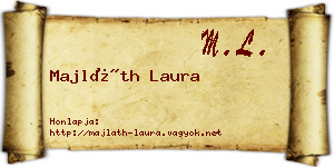 Majláth Laura névjegykártya